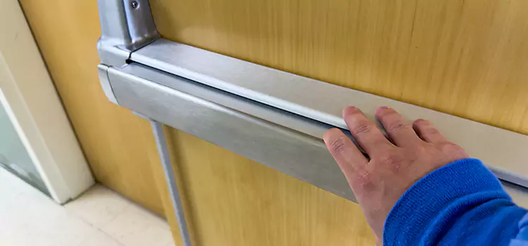 Installing a Push Bar on a Door Surprise
